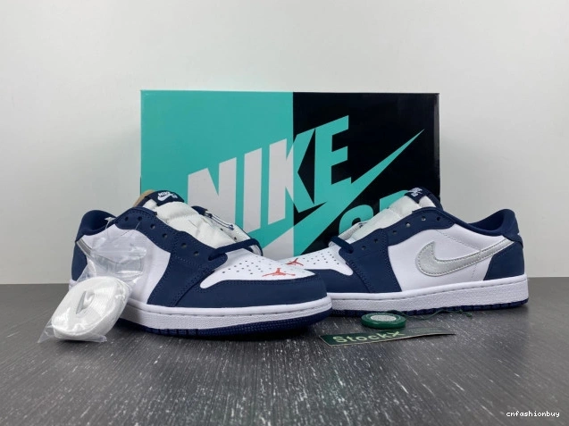 CJ7891-400 Low Jordan 1 Navy SB Midnight 0728